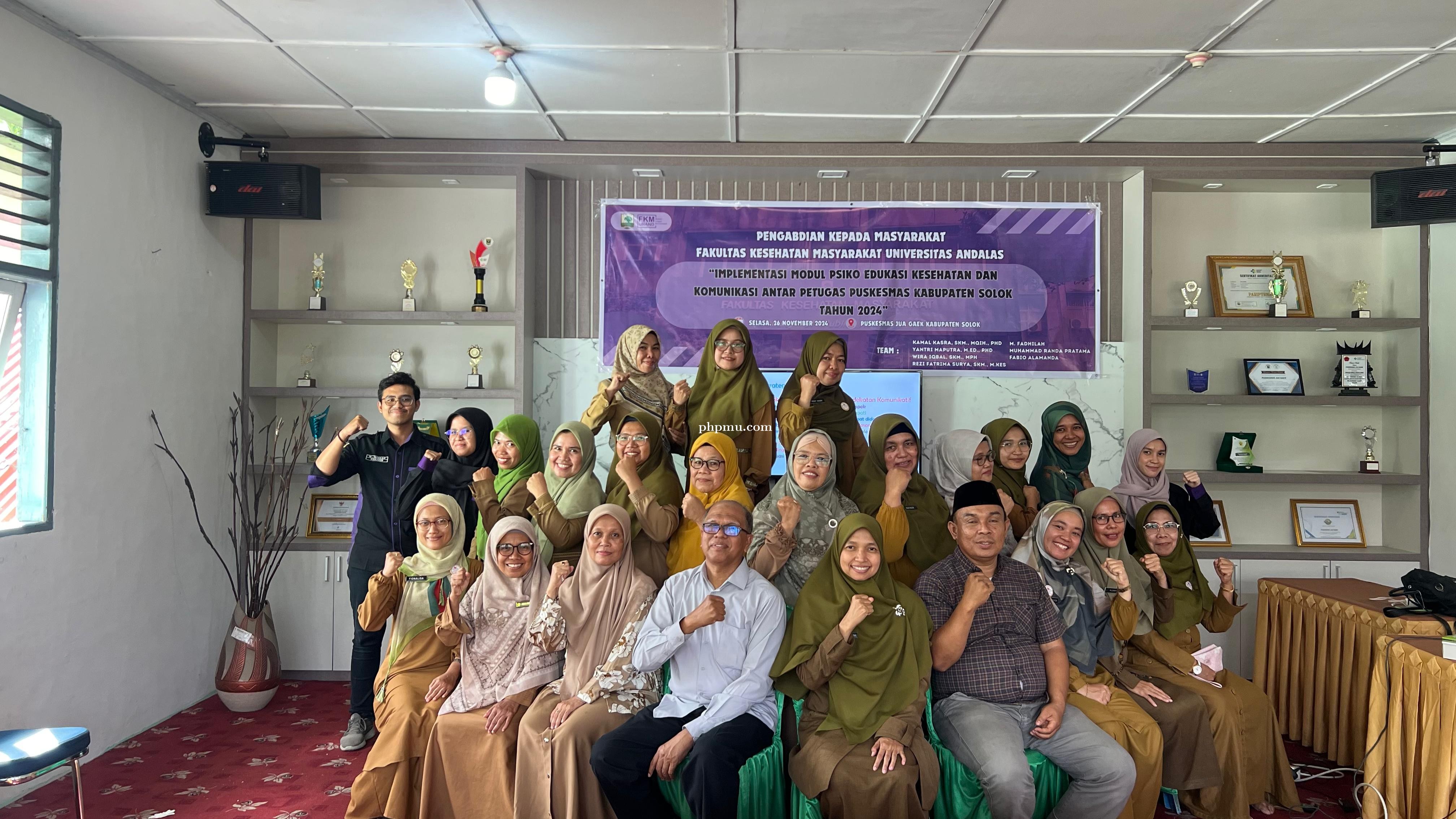 Implementasi Modul Psiko Edukasi dan Komunikasi Antar Petugas Puskesmas Kabupaten Solok Tahun 2024