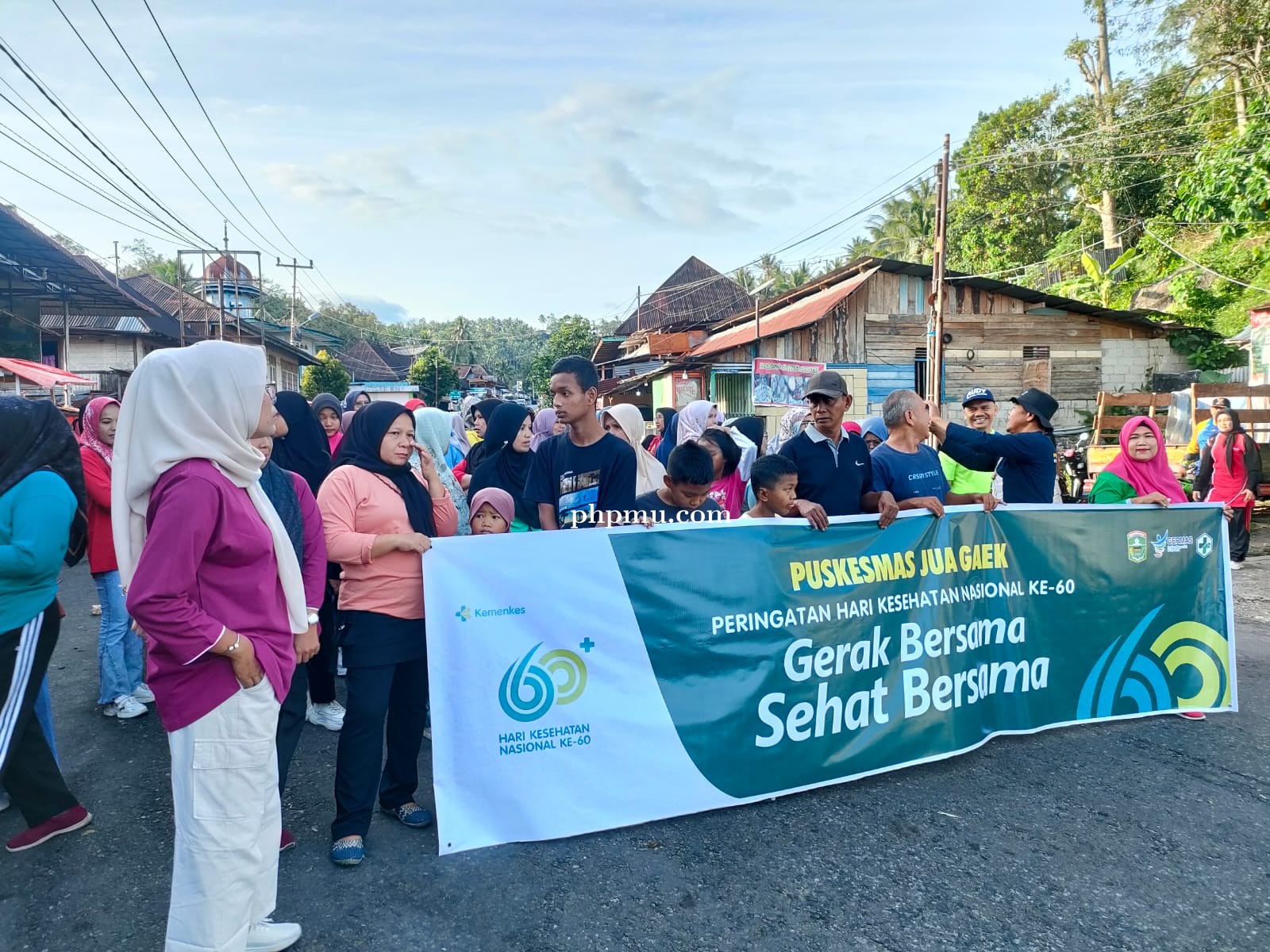 PERINGATAN HARI KESEHATAN NASIONAL KE 60 PUSKESMAS JUA GAEK